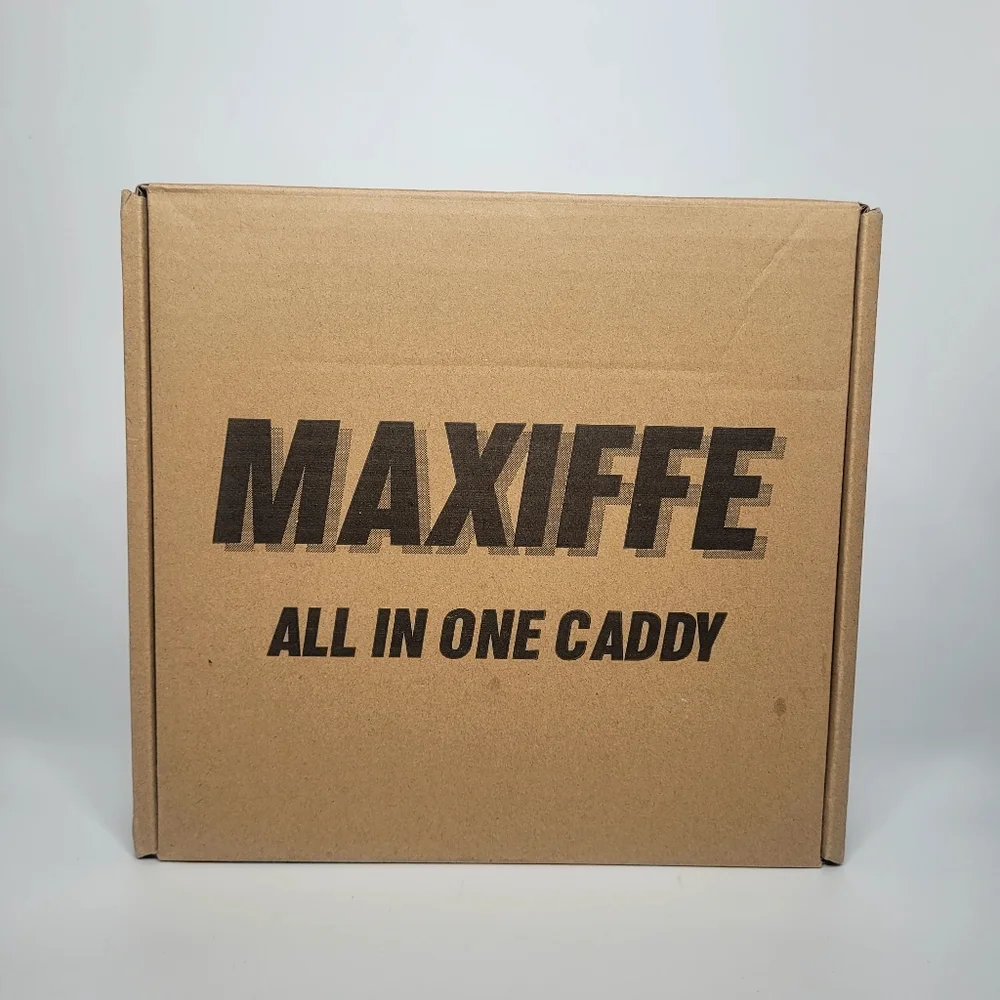 MAXIFFE Black 2 Pack Corner Shower Caddy Large Capacity Sturdy Easy